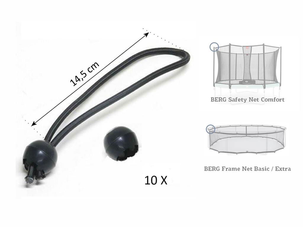 BERG Ersatzteil Gummizüge für Sicherheitsnetz Comfort einzeln 10x BERG Ersatzteil Gummizüge für Sicherheitsnetz Comfort einzeln 10x