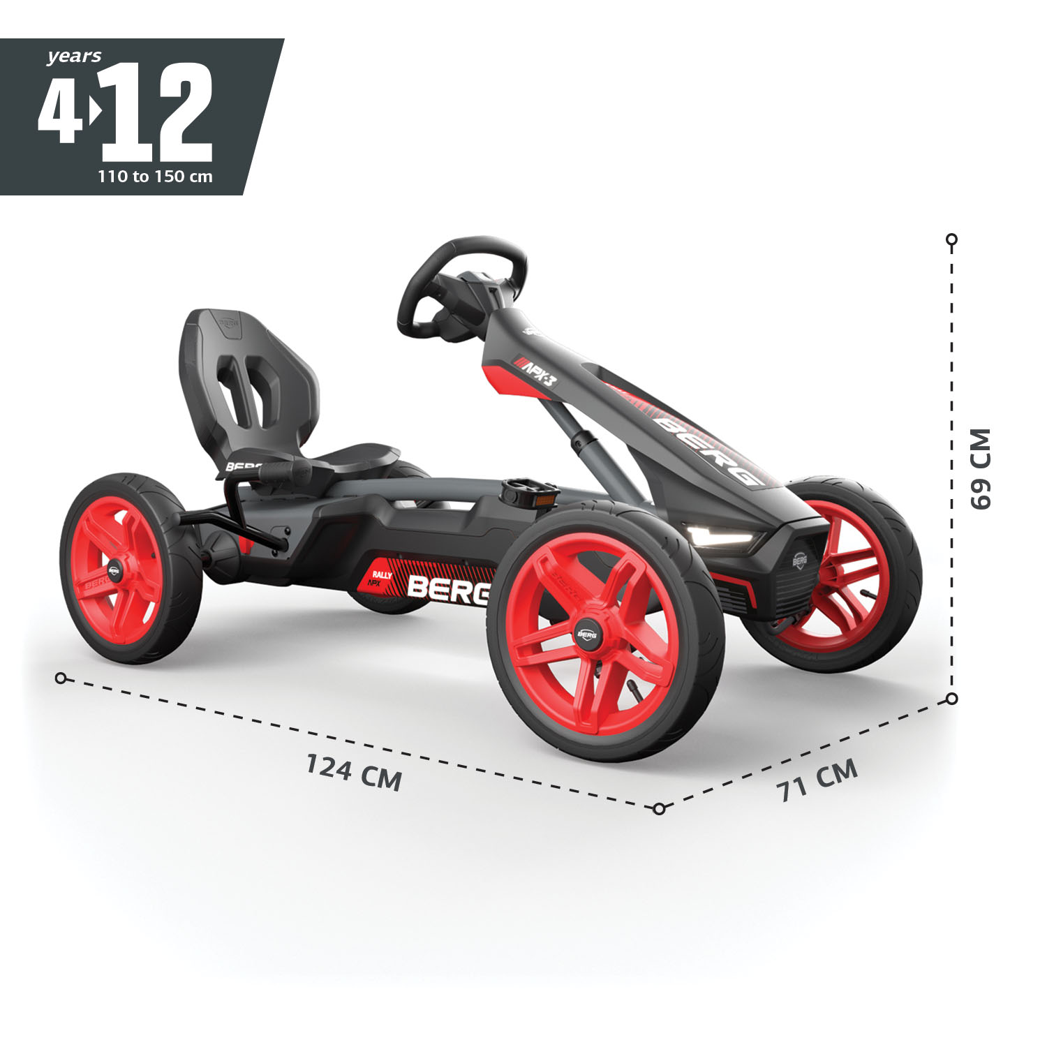 BERG Gokart Rally APX Red BFR-3 (NEU)