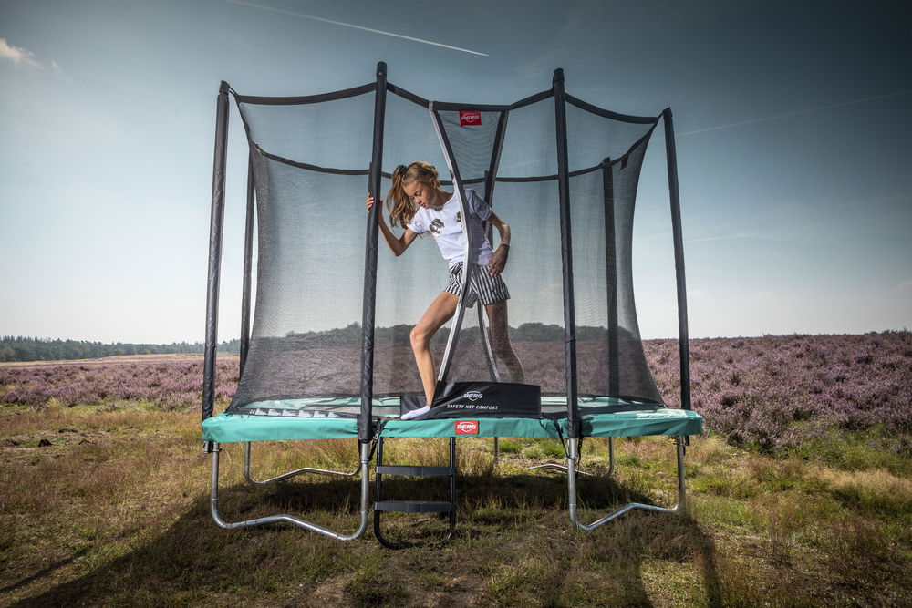 BERG Trampolin Regular ULTIM Favorit Green 280 + Sicherheitsnetz Comfort BERG Trampolin Regular ULTIM Favorit Green 280 + Sicherheitsnetz Comfort