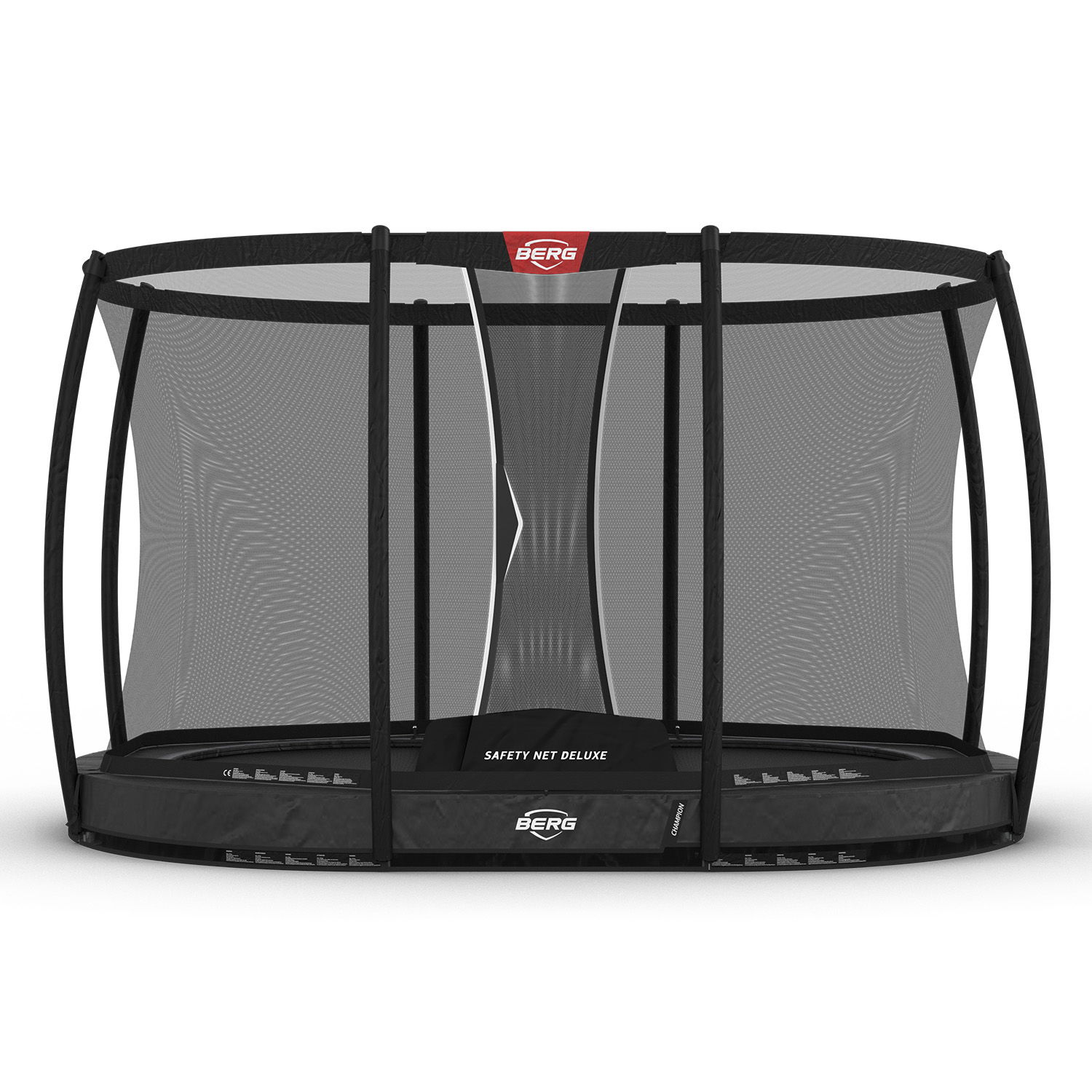 BERG Trampolin InGround GRAND Champion Grey oval 350 x 250 cm + Sicherheitsnetz Deluxe (Neu) BERG Trampolin InGround GRAND Champion Grey oval 350 x 250 cm + Sicherheitsnetz Deluxe (Neu)