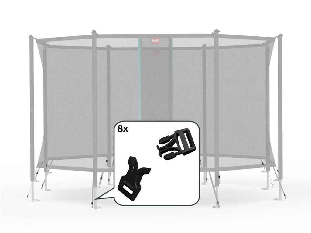 BERG Ersatzteil Schnellverschluss-Set für Sicherheitsnetz Comfort und Deluxe (8x) BERG Ersatzteil Schnellverschluss-Set für Sicherheitsnetz Comfort und Deluxe (8x)