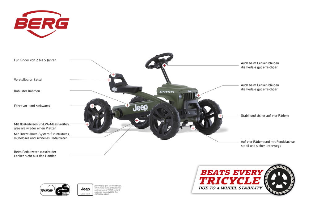 BERG Gokart Buzzy Jeep® Sahara BERG Gokart Buzzy Jeep® Sahara