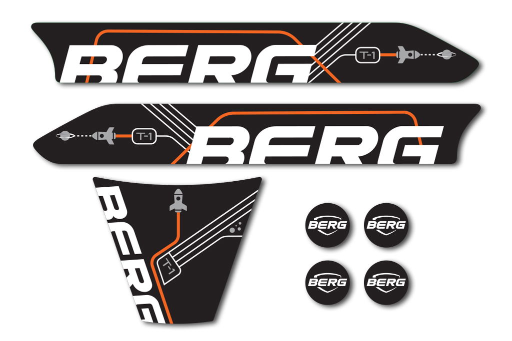 BERG Ersatzteil Sticker-Set Aufkleber Buzzy Galaxy