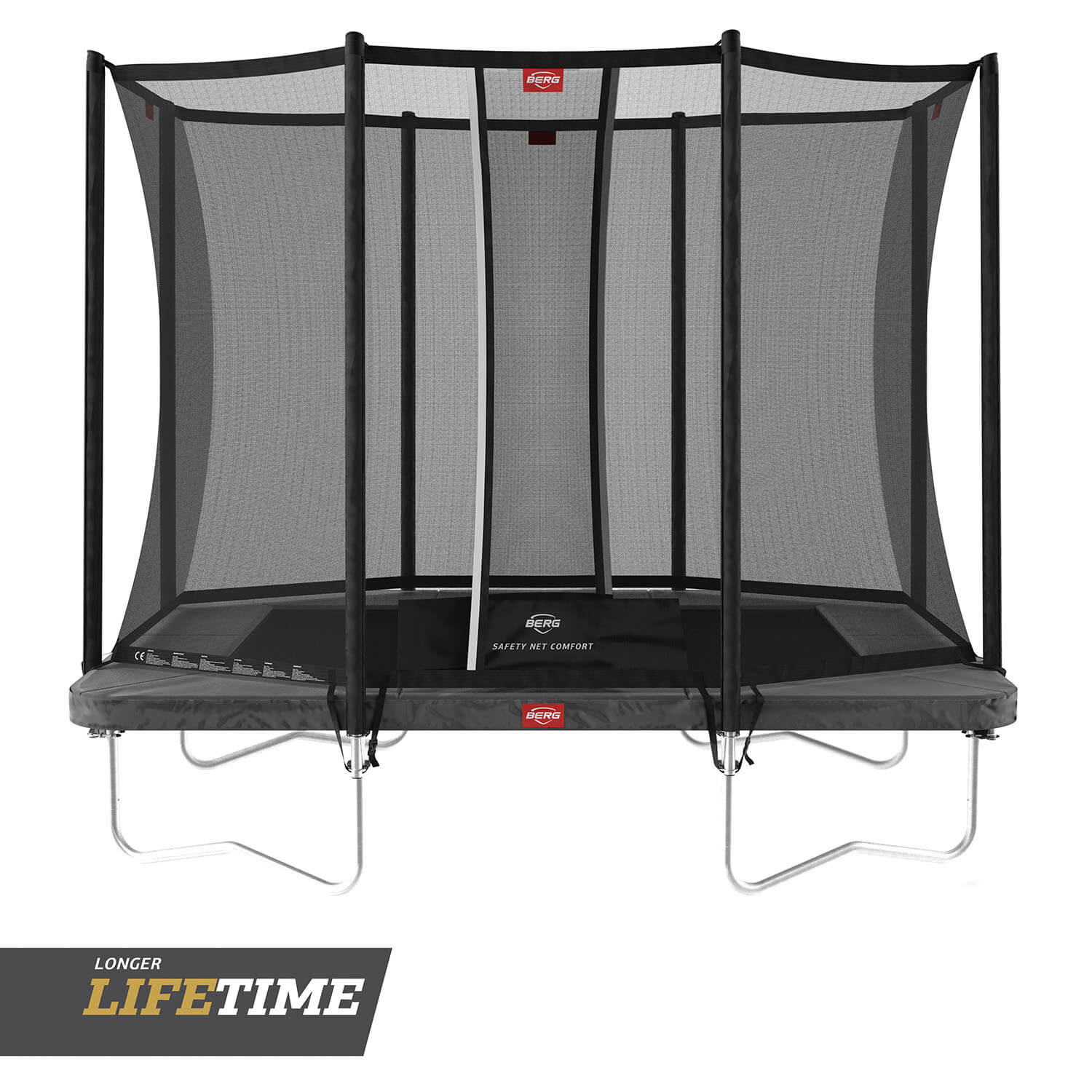 BERG Trampolin Regular ULTIM Favorit Grey 280 + Sicherheitsnetz Comfort BERG Trampolin Regular ULTIM Favorit Grey 280 + Sicherheitsnetz Comfort
