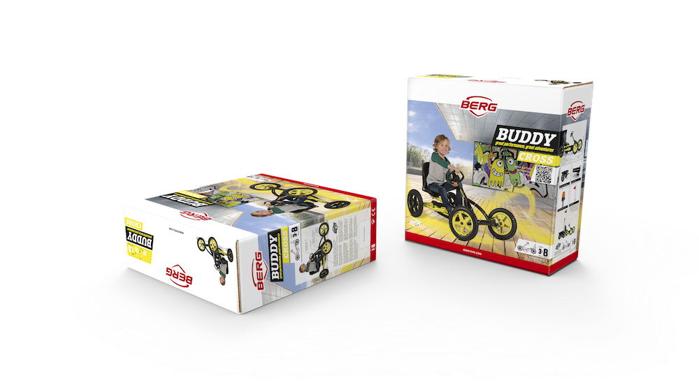BERG Gokart Buddy Cross 2.0 inkl. Soundbox (Facelift) inkl. Trailer L