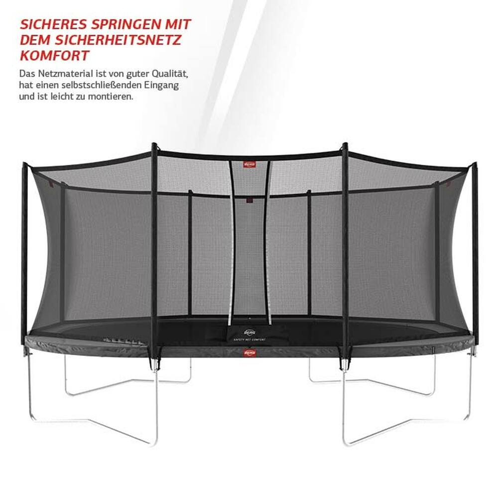 BERG Trampolin Regular GRAND Favorit Grey oval 520 x 345 cm + Sicherheitsnetz Comfort BERG Trampolin Regular GRAND Favorit Grey oval 520 x 345 cm + Sicherheitsnetz Comfort