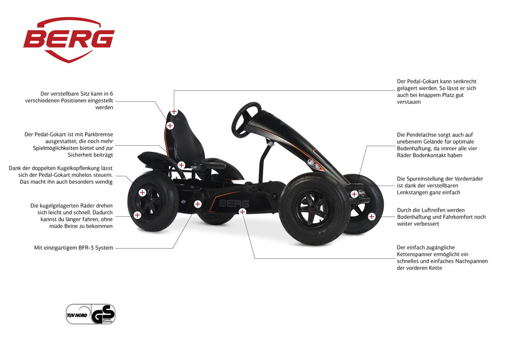BERG Gokart Black Edition XL BFR-3 BERG Gokart Black Edition XL BFR-3