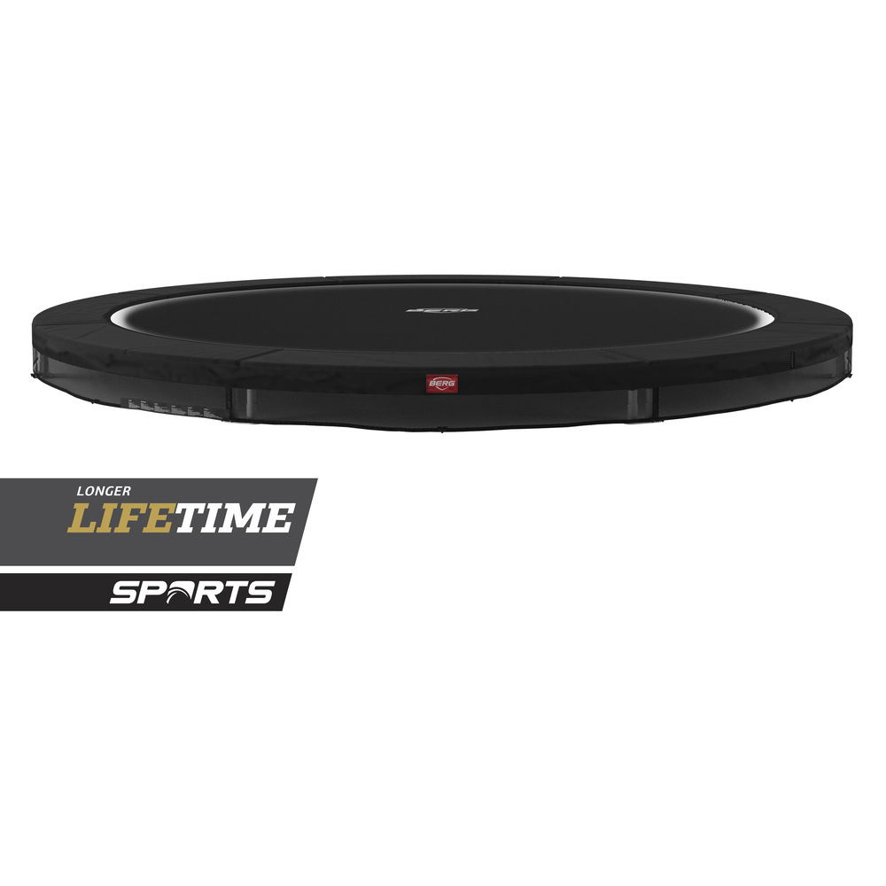 BERG Trampolin SPORTS InGround ROUND Favorit Black Ø430 cm BERG Trampolin SPORTS InGround ROUND Favorit Black Ø430 cm