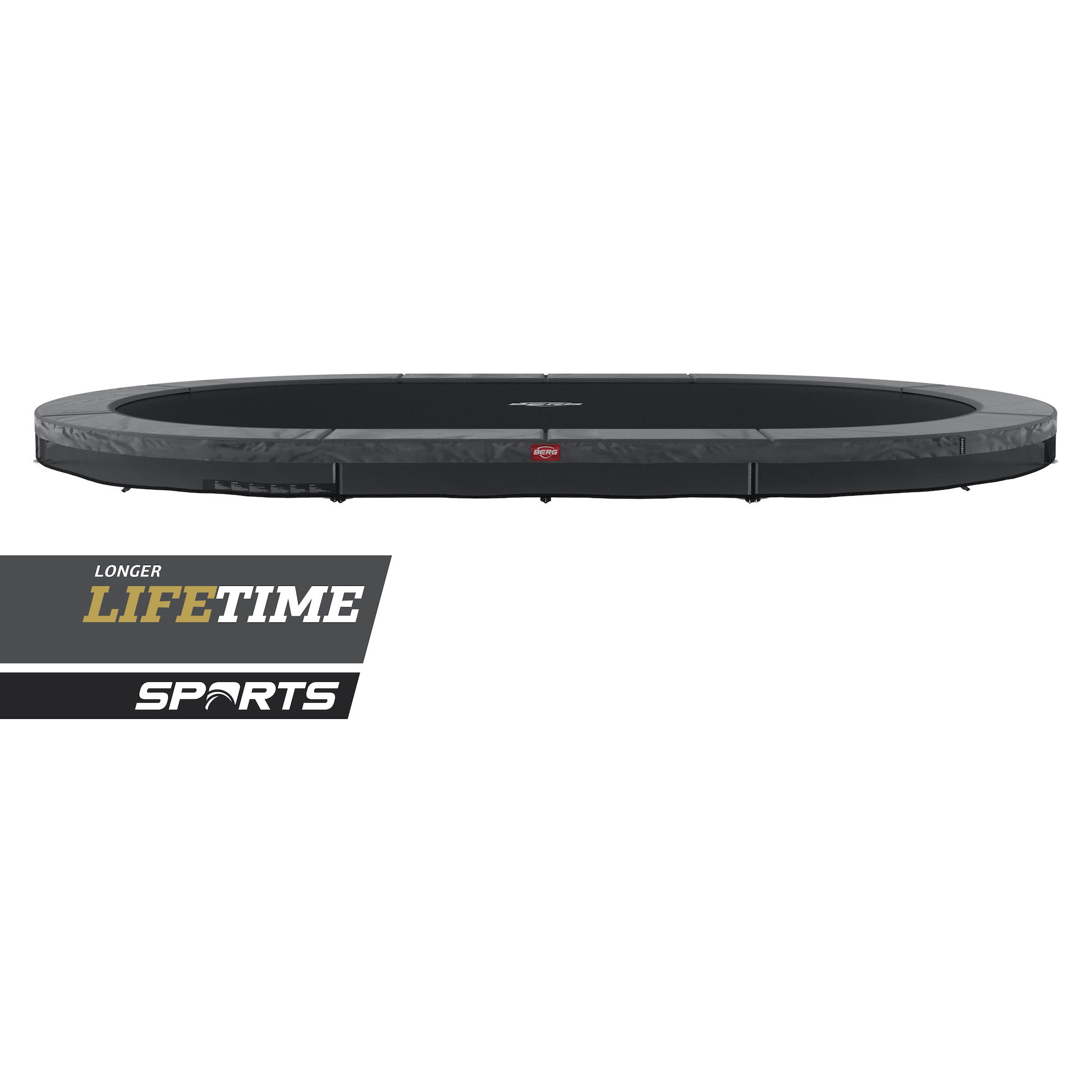 BERG Trampolin SPORTS InGround GRAND Favorit Grey oval 520 x 345 cm BERG Trampolin SPORTS InGround GRAND Favorit Grey oval 520 x 345 cm