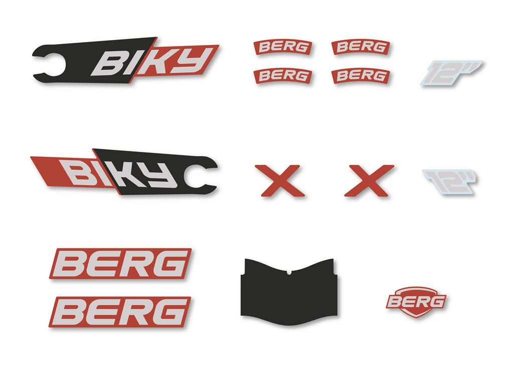 BERG Ersatzteil Biky Sticker-Set City rot BERG Ersatzteil Biky Sticker-Set City rot