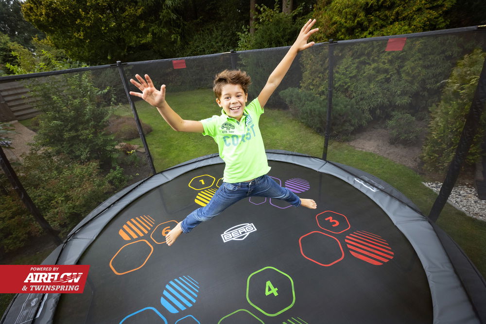BERG Trampolin Regular ROUND Elite Grey Levels Ø430 cm + Sicherheitsnetz DLX XL (NEU) BERG Trampolin Regular ROUND Elite Grey Levels Ø430 cm + Sicherheitsnetz DLX XL (NEU)