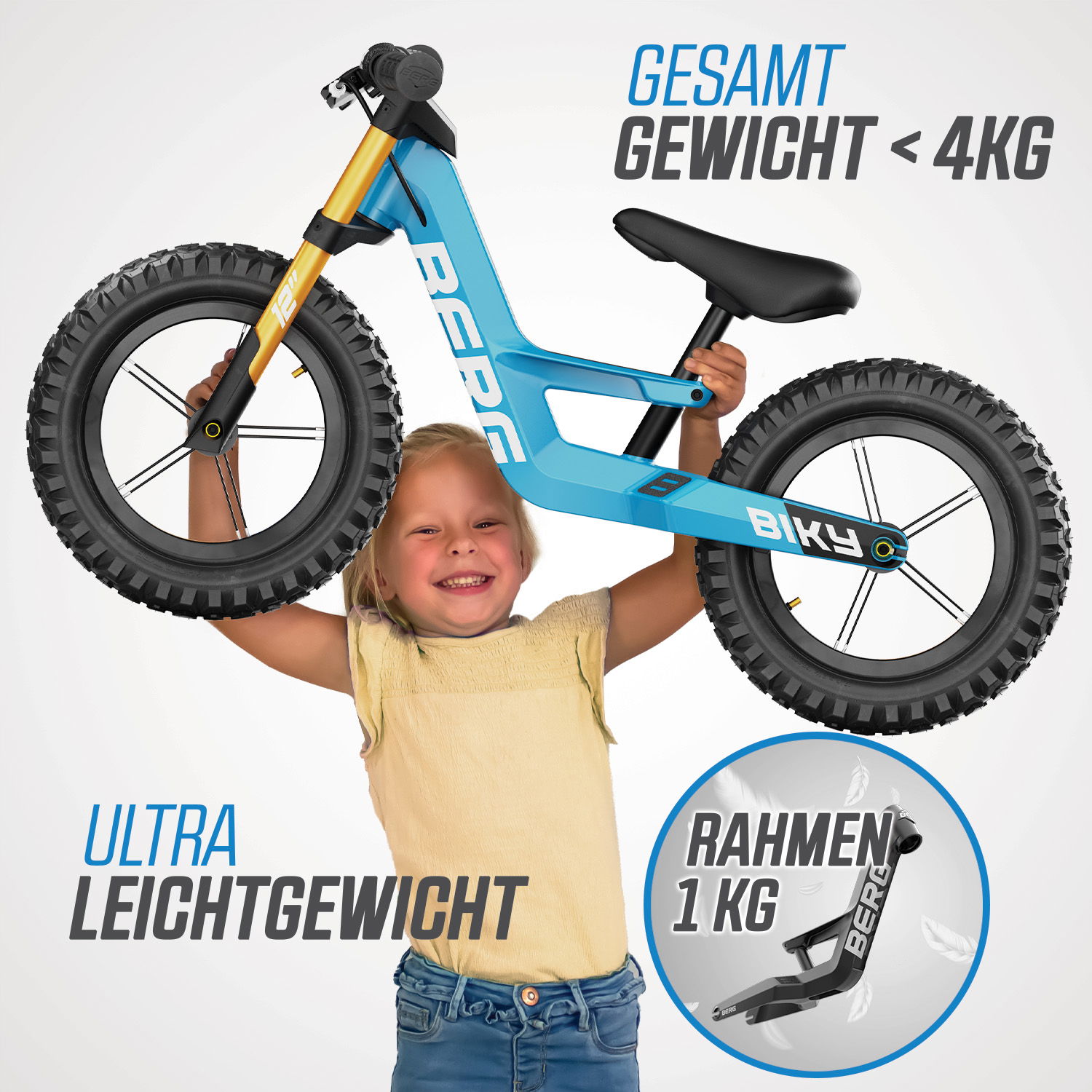 BERG Laufrad Biky Cross Blue inkl. Handbremse (NEU) BERG Laufrad Biky Cross Blue inkl. Handbremse (NEU)