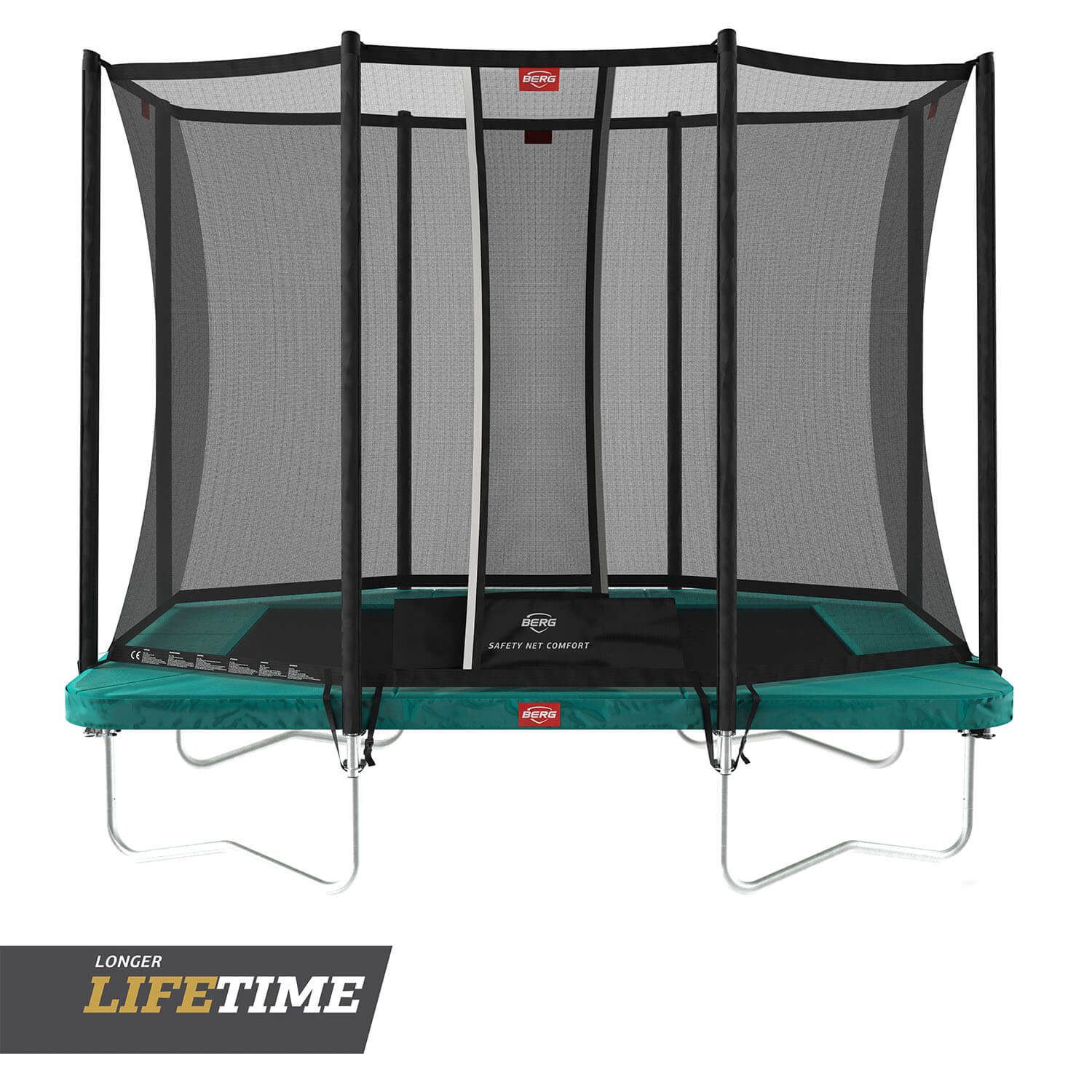 BERG Trampolin Regular ULTIM Favorit Green 280 + Sicherheitsnetz Comfort BERG Trampolin Regular ULTIM Favorit Green 280 + Sicherheitsnetz Comfort