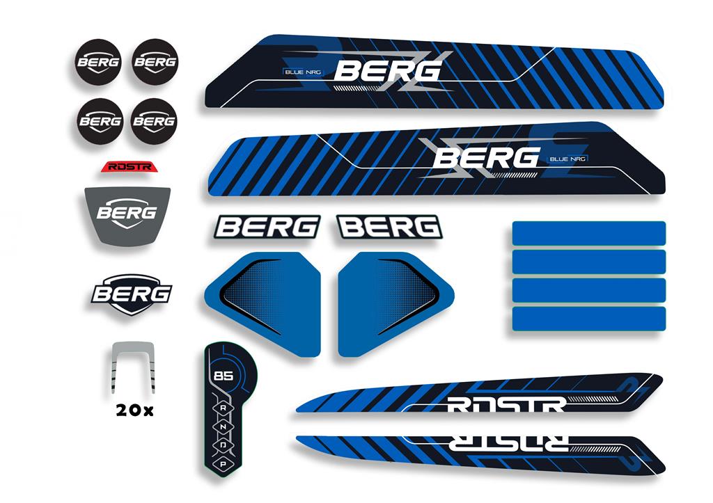 BERG Ersatzteil Sticker-Set Aufkleber Reppy Roadster BERG Ersatzteil Sticker-Set Aufkleber Reppy Roadster