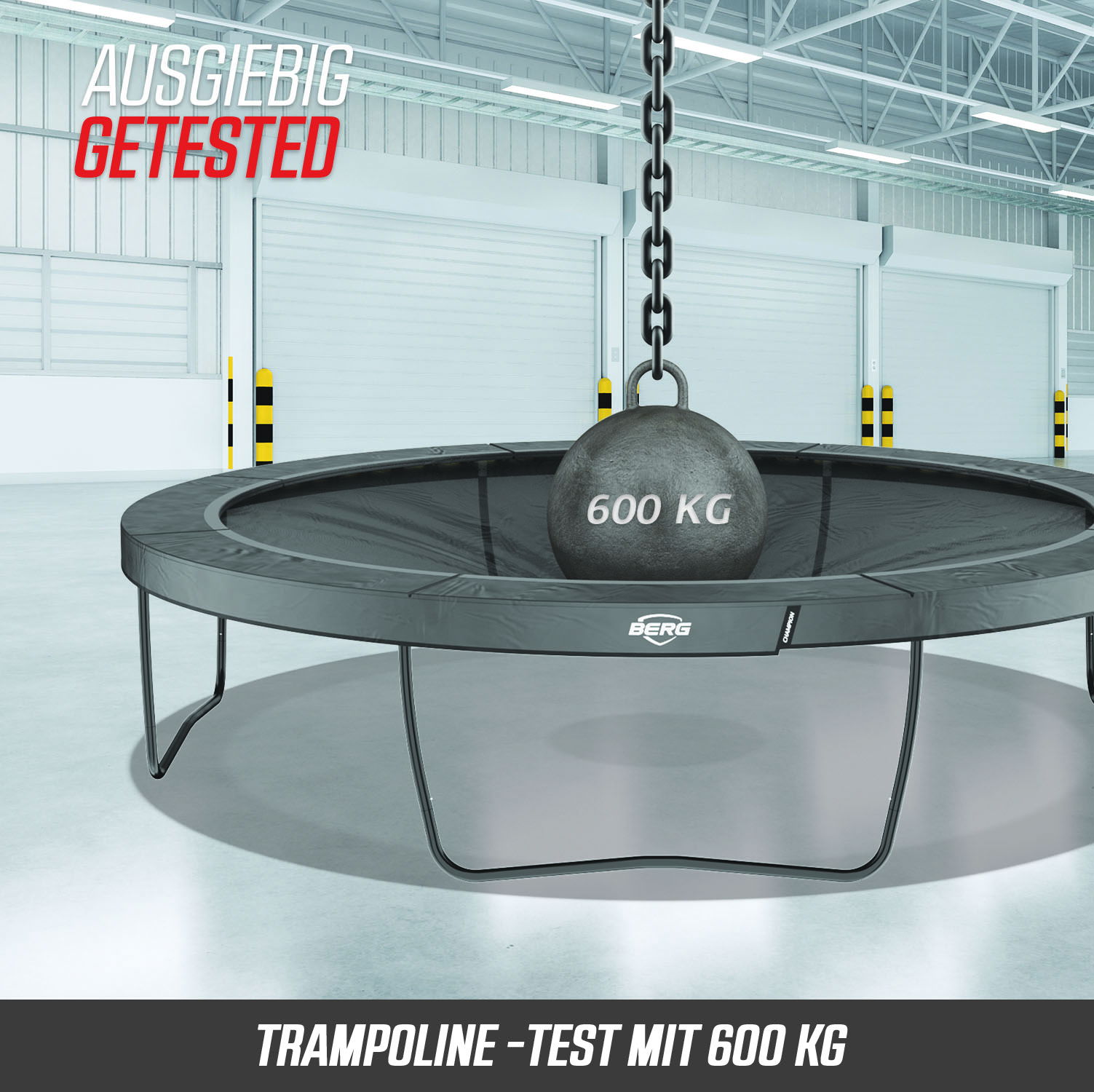 BERG Trampolin SPORTS InGround ROUND Elite Grey Ø330 cm (NEU) BERG Trampolin SPORTS InGround ROUND Elite Grey Ø330 cm (NEU)