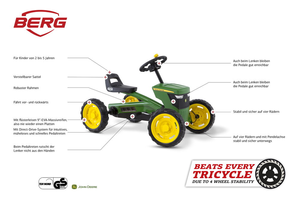 BERG Gokart Buzzy John Deere BERG Gokart Buzzy John Deere