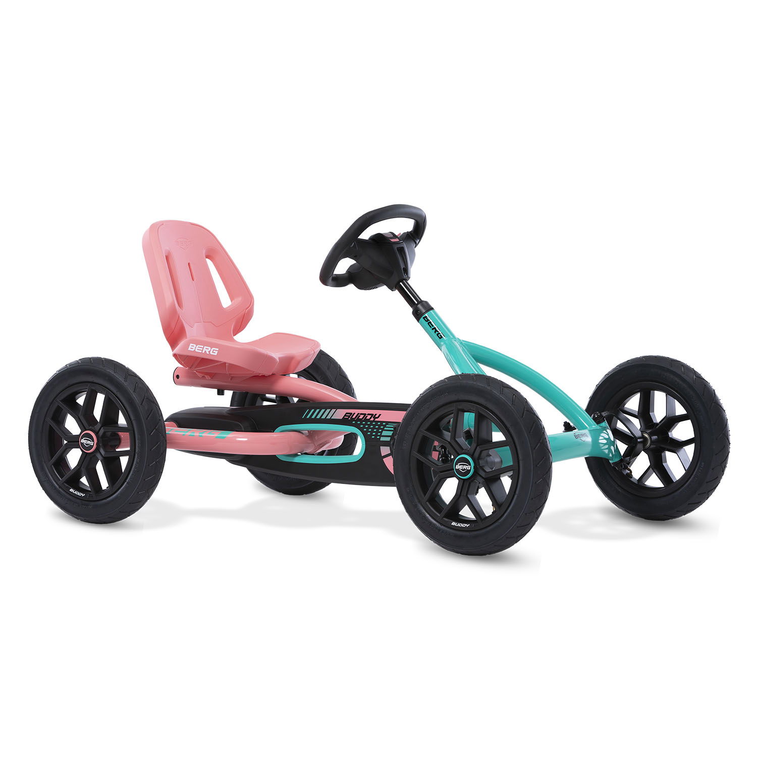 BERG Gokart Buddy Lua türkis/pink 2.0 (Facelift) inkl. Trailer L BERG Gokart Buddy Lua türkis/pink 2.0 (Facelift) inkl. Trailer L
