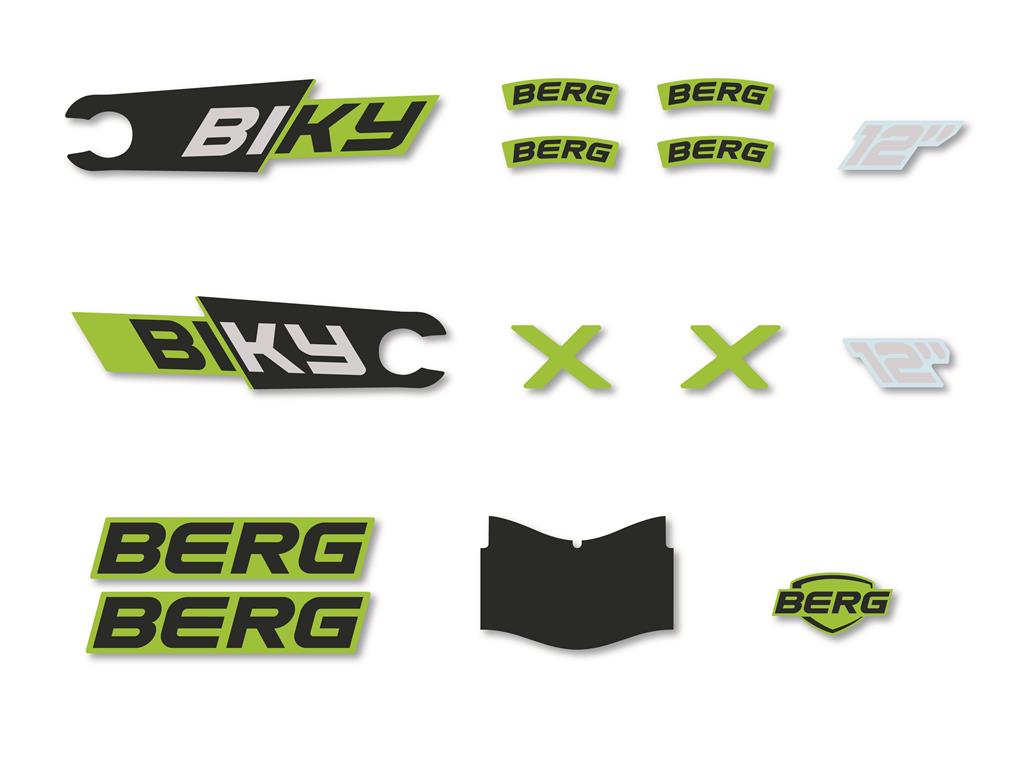 BERG Ersatzteil Biky Sticker-Set City grün BERG Ersatzteil Biky Sticker-Set City grün