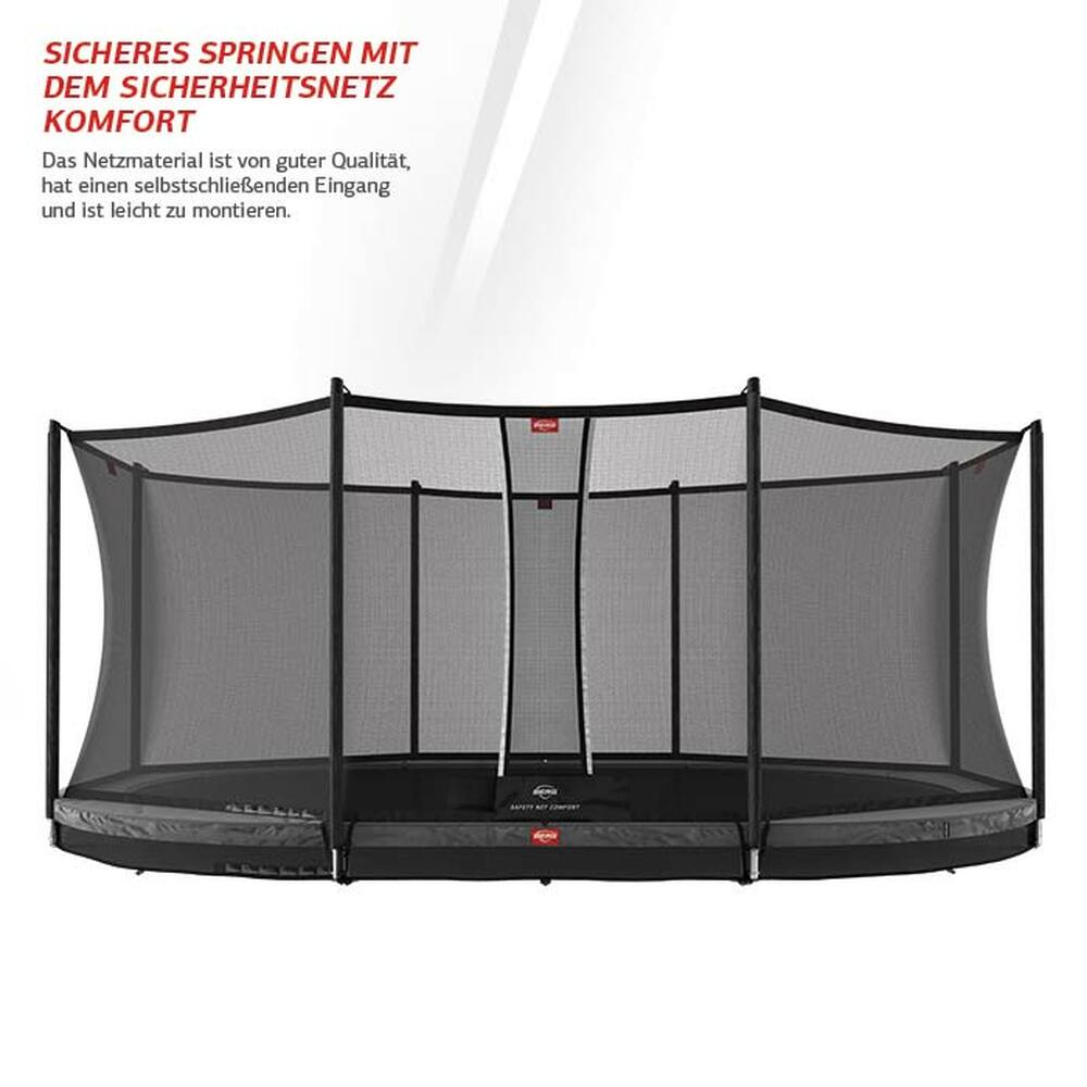 BERG Trampolin InGround GRAND Favorit Black oval 520 x 345 cm + Sicherheitsnetz Comfort BERG Trampolin InGround GRAND Favorit Black oval 520 x 345 cm + Sicherheitsnetz Comfort