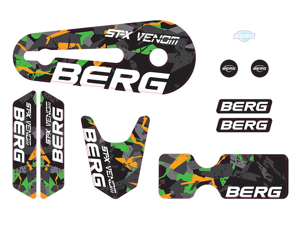 BERG Ersatzteil Street-X Venom Aufkleber BERG Ersatzteil Street-X Venom Aufkleber