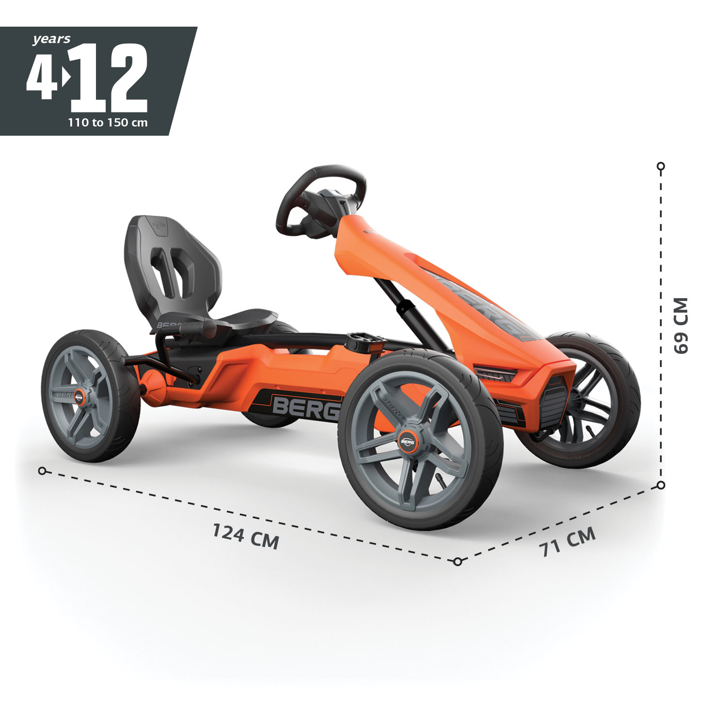 BERG Gokart Rally NRG Orange BFR (NEU)