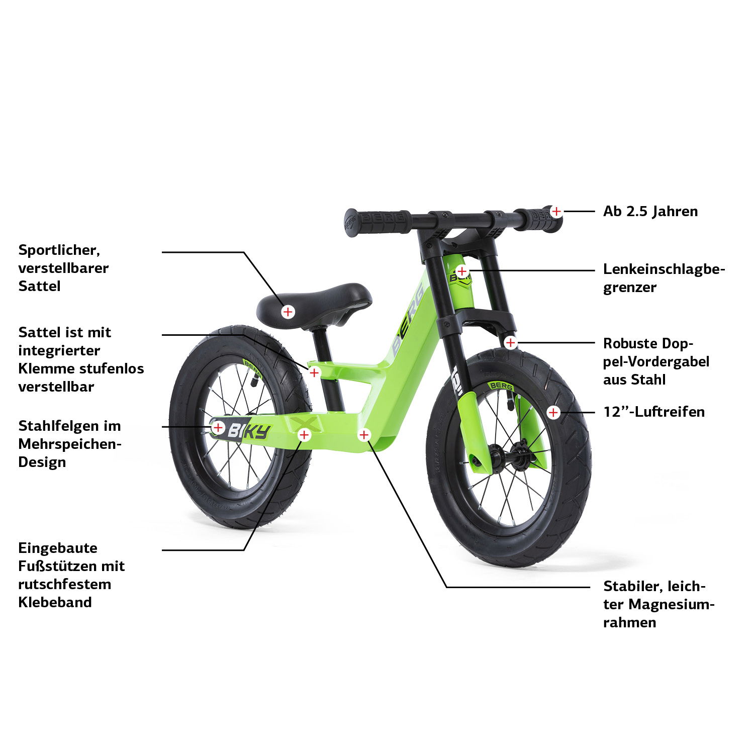 BERG Laufrad Biky City Green BERG Laufrad Biky City Green
