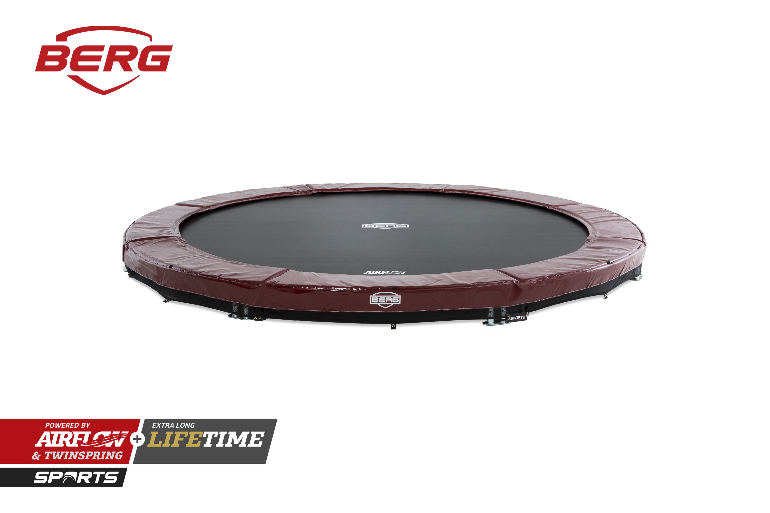 BERG Trampolin SPORTS InGround Elite Red Ø380 cm (Ersatzteilarchiv) BERG Trampolin SPORTS InGround Elite Red Ø380 cm (Ersatzteilarchiv)
