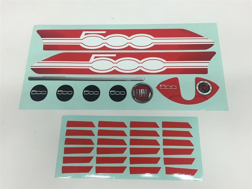 BERG Ersatzteil Sticker-Set Aufkleber Buzzy Fiat 500 BERG Ersatzteil Sticker-Set Aufkleber Buzzy Fiat 500
