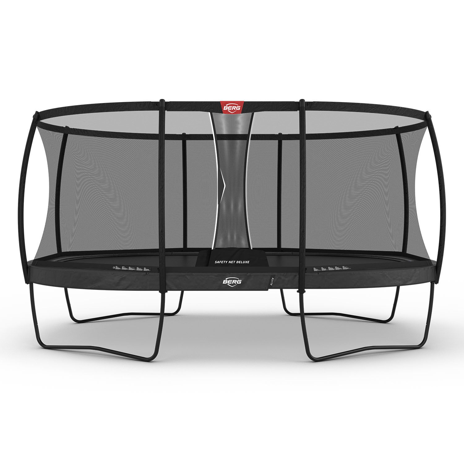 BERG Trampolin Regular GRAND Elite Grey oval 520 x 345 cm + Sicherheitsnetz Deluxe (Neu)