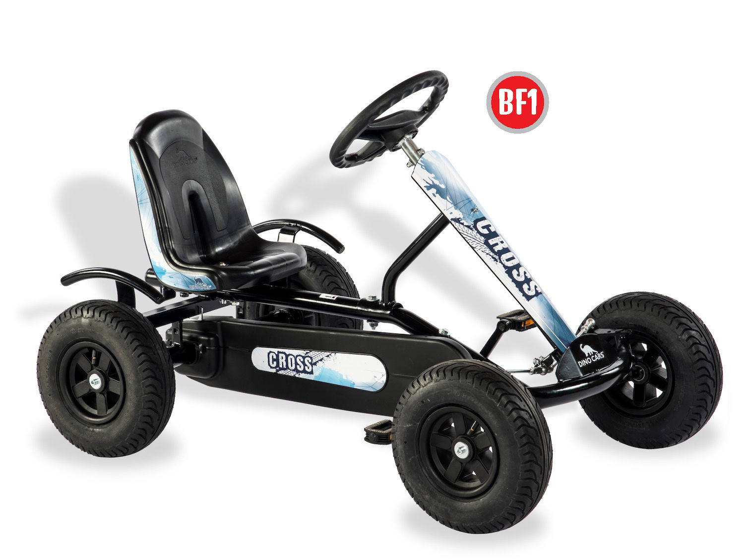DINO CARS Gokart Junior Cross BF1 schwarz/blau-weiß DINO CARS Gokart Junior Cross BF1 schwarz/blau-weiß