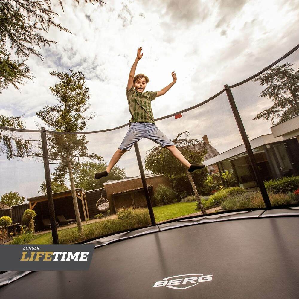 BERG Trampolin InGround ROUND Favorit Grey Ø330 cm + Sicherheitsnetz Comfort BERG Trampolin InGround ROUND Favorit Grey Ø330 cm + Sicherheitsnetz Comfort