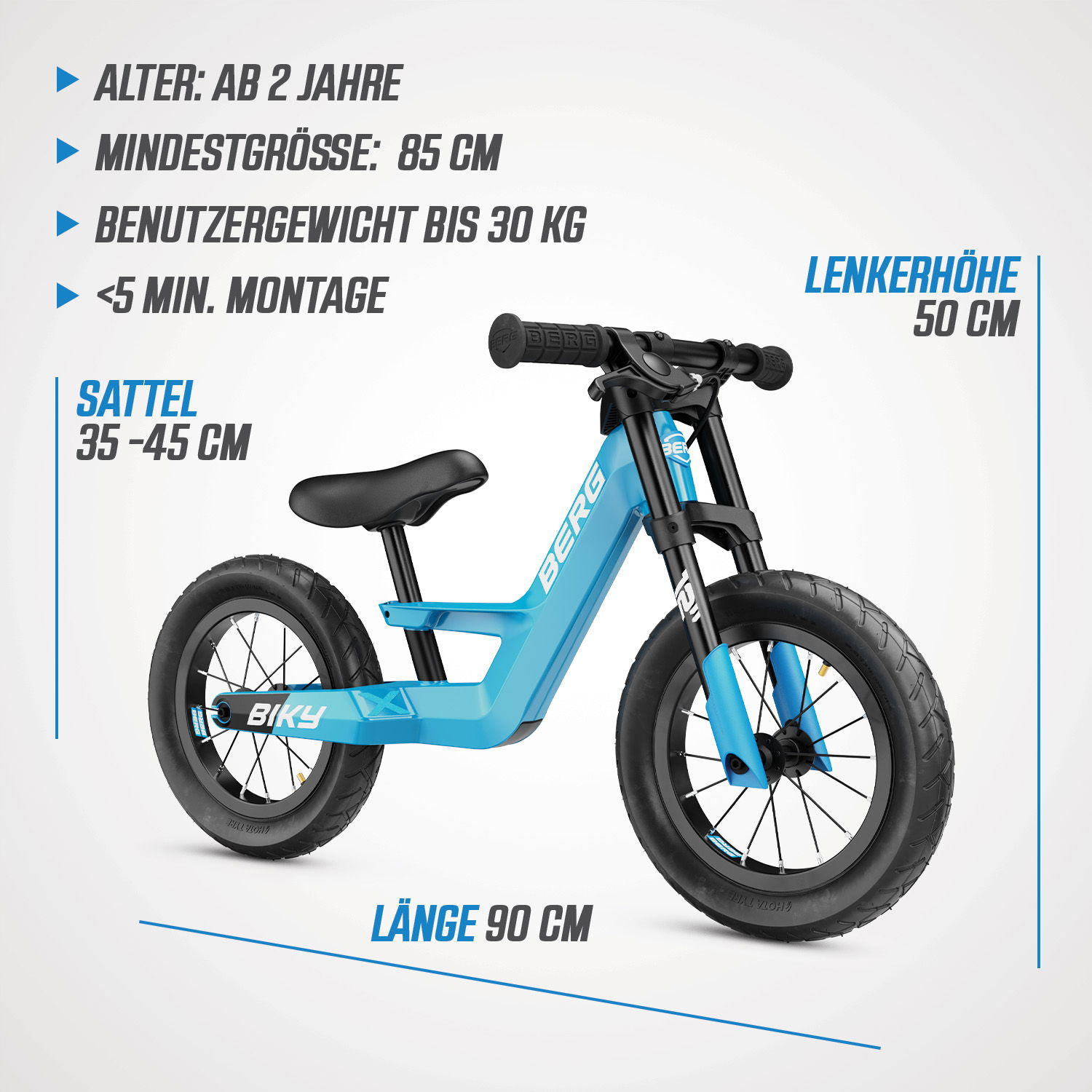 BERG Laufrad Biky City Blue inkl. Handbremse (NEU) BERG Laufrad Biky City Blue inkl. Handbremse (NEU)