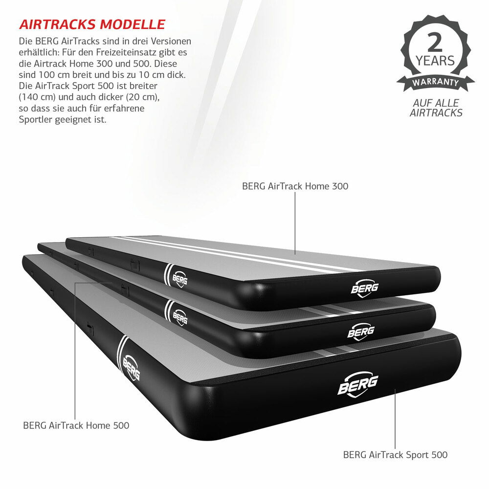 BERG AirTrack Home 500 aufblasbare Sprungmatte inkl. Handpumpe BERG AirTrack Home 500 aufblasbare Sprungmatte inkl. Handpumpe