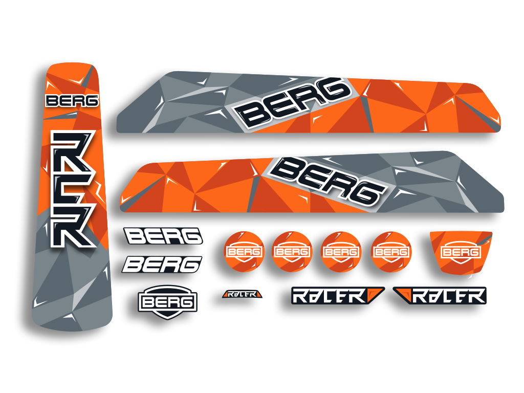 BERG Ersatzteil Sticker-Set Aufkleber Reppy Racer BERG Ersatzteil Sticker-Set Aufkleber Reppy Racer
