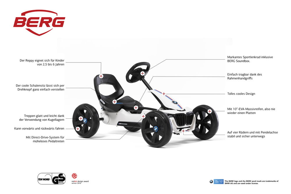 BERG Gokart Reppy BMW inkl. Soundbox BERG Gokart Reppy BMW inkl. Soundbox