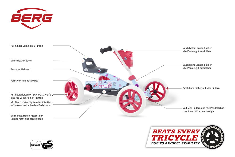 BERG Gokart Buzzy Bloom BERG Gokart Buzzy Bloom