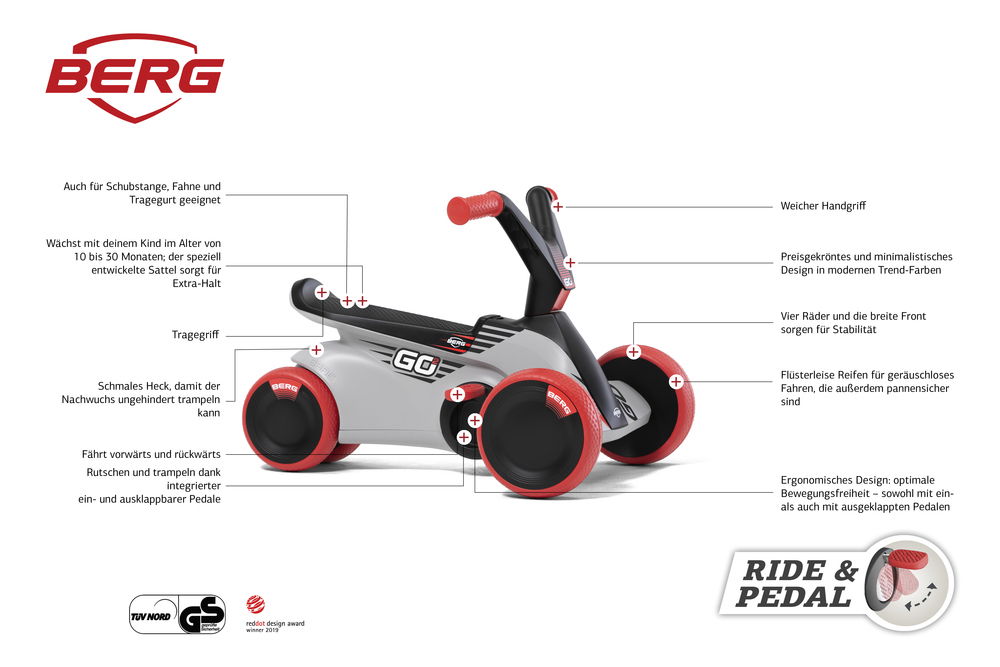 BERG Gokart GO² SparX Red