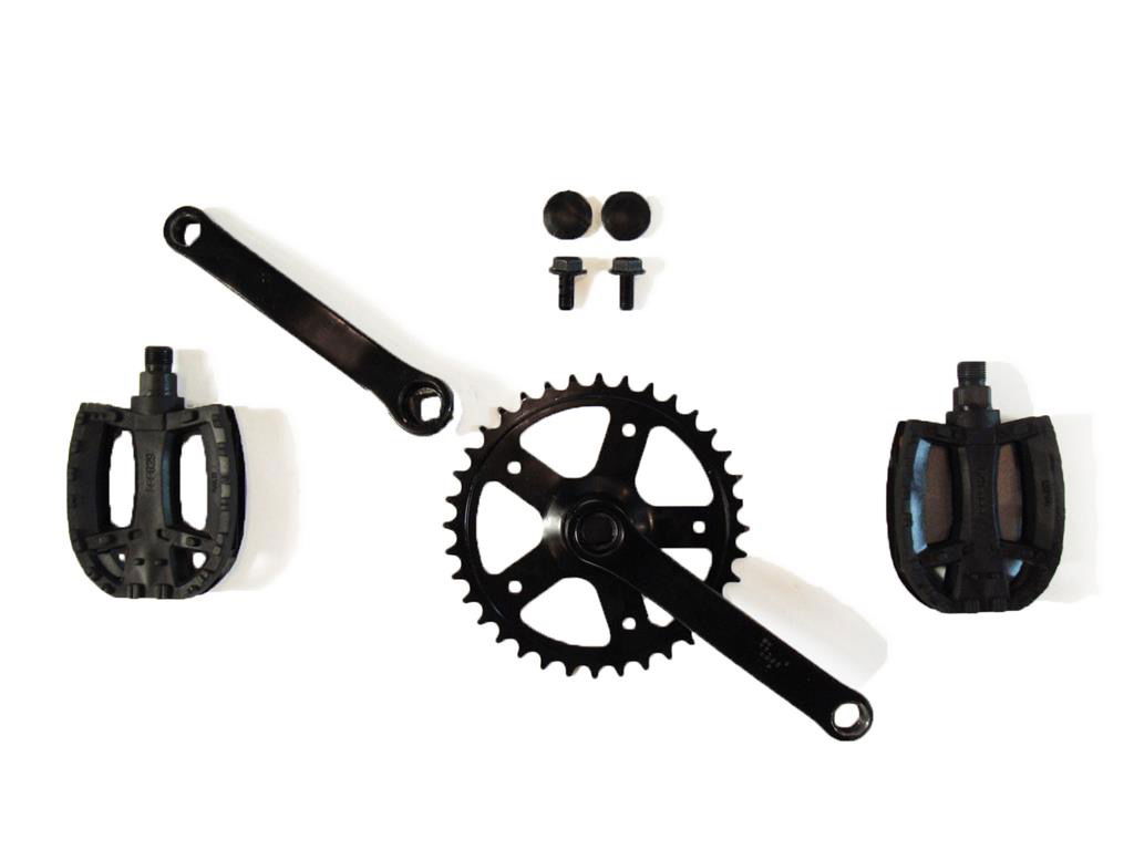 BERG Ersatzteil Kurbel Set 140, 36Z + Pedalen BERG Ersatzteil Kurbel Set 140, 36Z + Pedalen