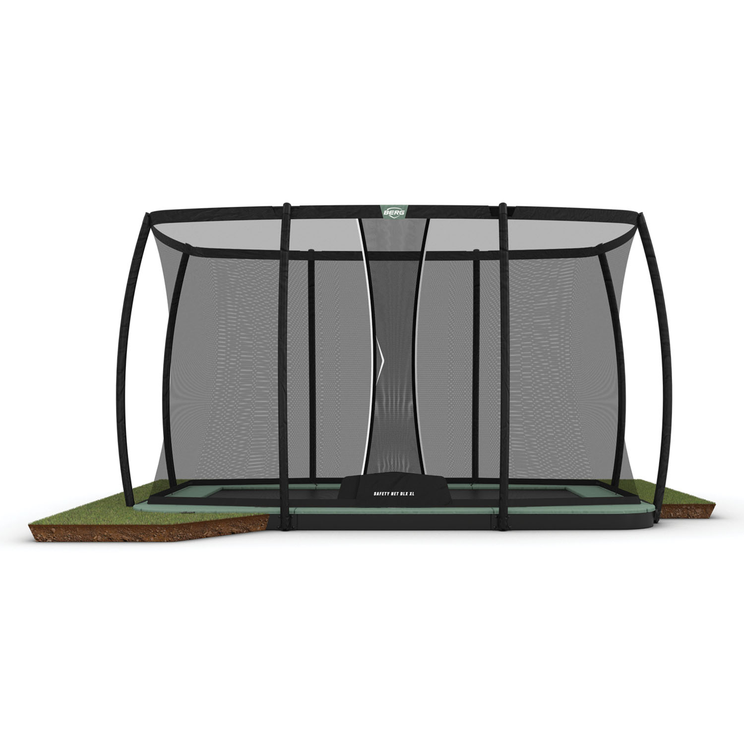 BERG Trampolin FlatGround ULTIM Champion Green ECO 410 + Sicherheitsnetz DLX XL (NEU) BERG Trampolin FlatGround ULTIM Champion Green ECO 410 + Sicherheitsnetz DLX XL (NEU)