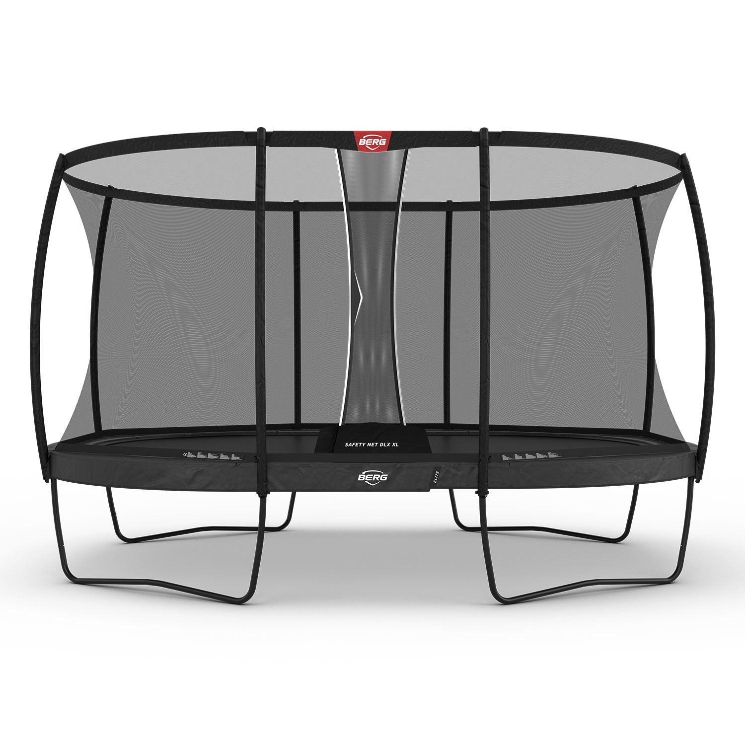 BERG Trampolin Regular GRAND Elite Grey oval 520 x 345 cm + Sicherheitsnetz DLX XL (Neu)