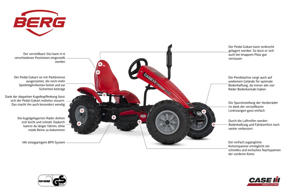 BERG Gokart Traxx CASE IH XL BFR BERG Gokart Traxx CASE IH XL BFR