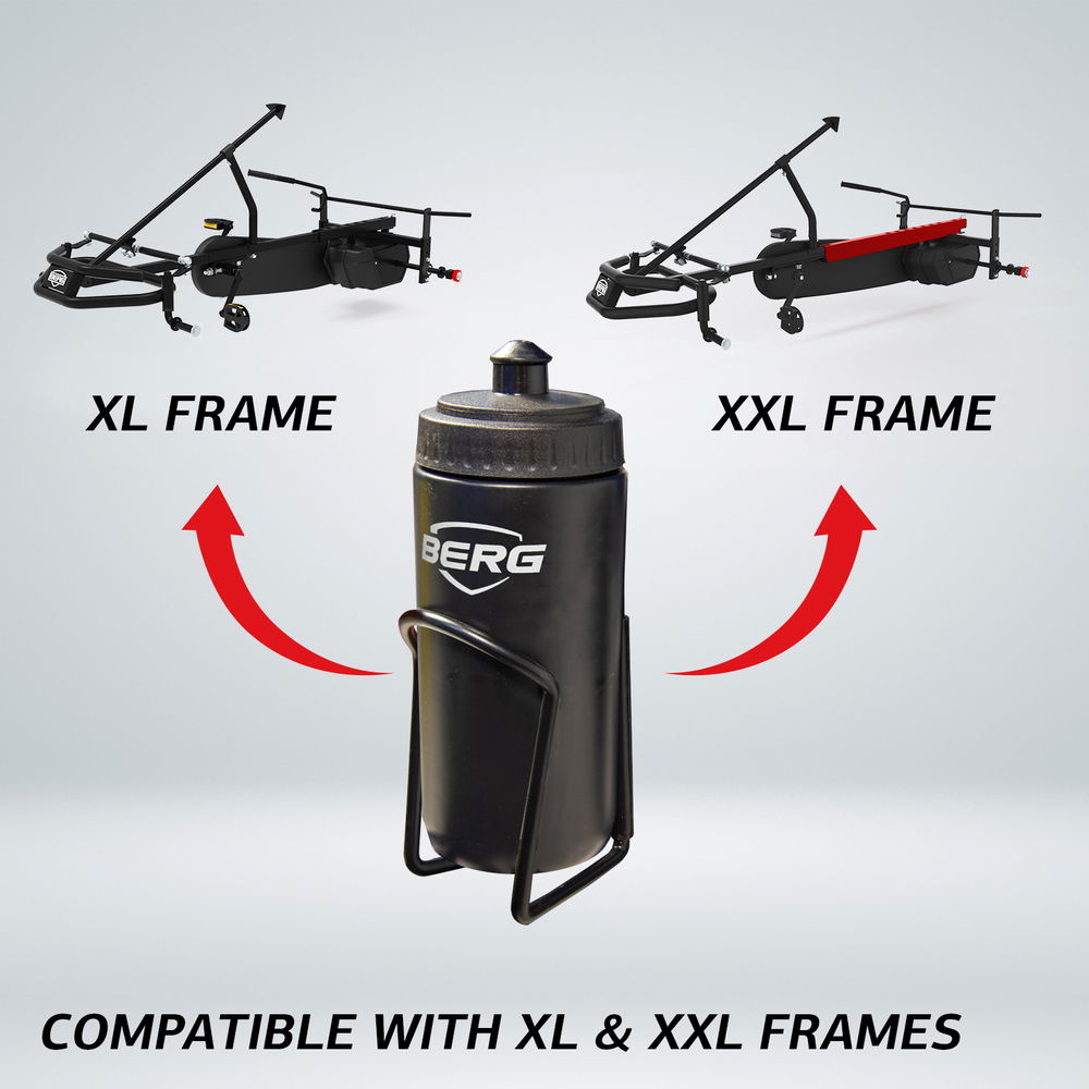 BERG Trinkflasche inkl. Halterung für große Gokarts mit XL/XXL Rahmen BERG Trinkflasche inkl. Halterung für große Gokarts mit XL/XXL Rahmen