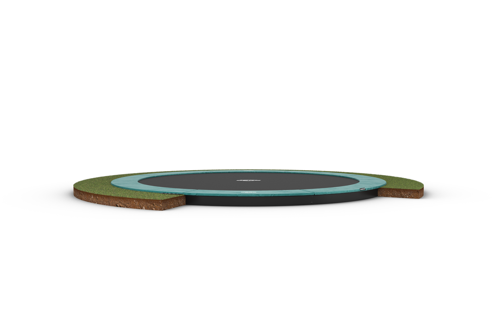 BERG Trampolin SPORTS FlatGround ROUND Champion Green Ø430 cm BERG Trampolin SPORTS FlatGround ROUND Champion Green Ø430 cm
