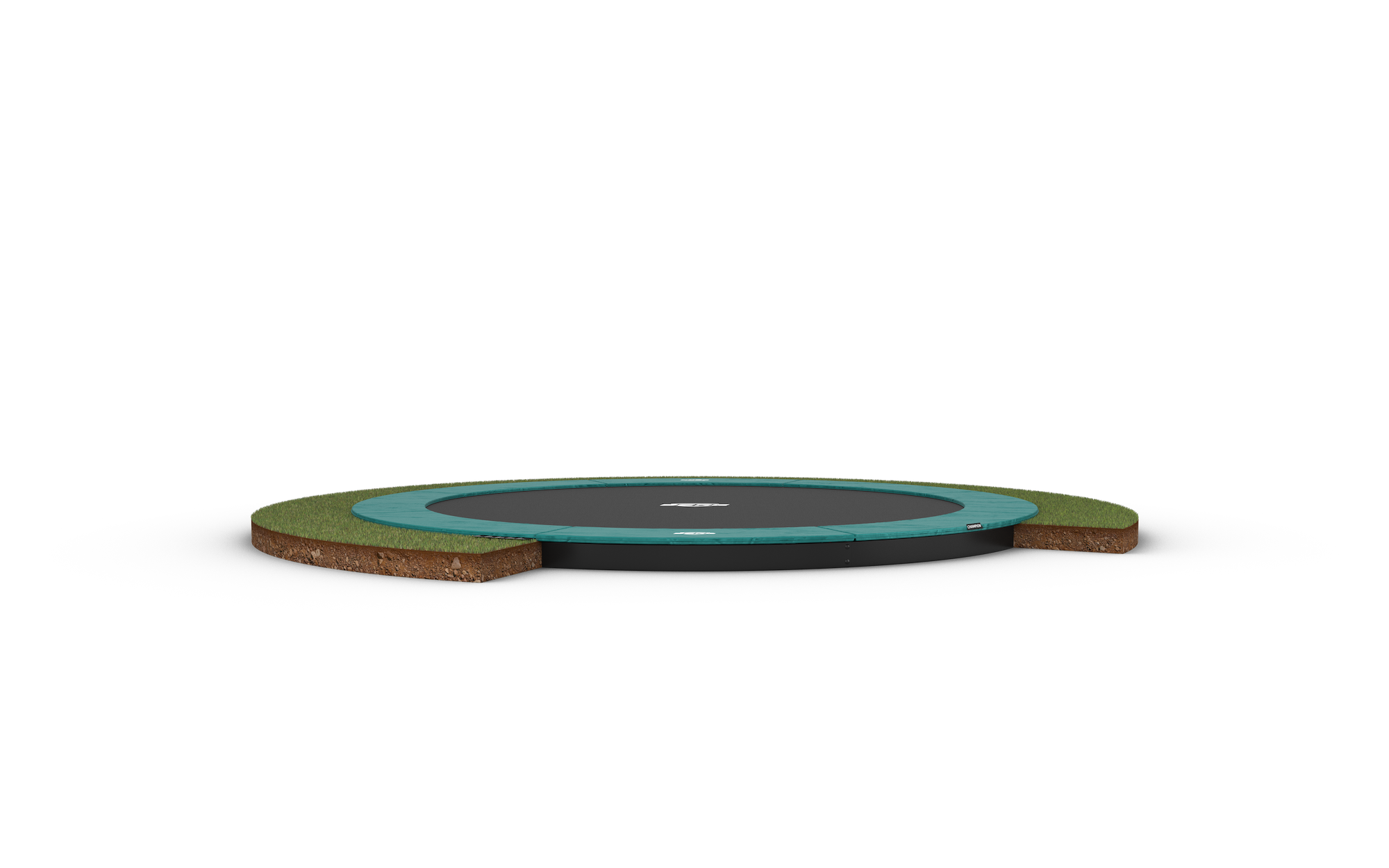 BERG Trampolin SPORTS FlatGround ROUND Champion Green Ø380 cm BERG Trampolin SPORTS FlatGround ROUND Champion Green Ø380 cm