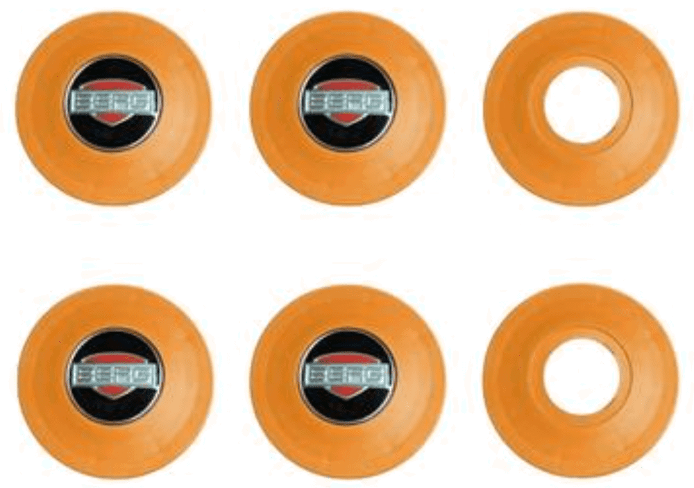 BERG Ersatzteil Gran Tour Racer Radkappen-Set Orange (4x) BERG Ersatzteil Gran Tour Racer Radkappen-Set Orange (4x)