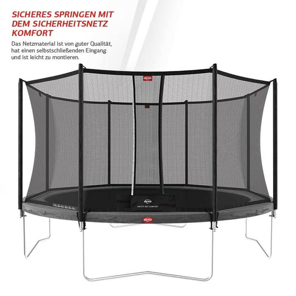BERG Trampolin Regular ROUND Favorit Grey Levels Ø430 cm + Sicherheitsnetz Comfort BERG Trampolin Regular ROUND Favorit Grey Levels Ø430 cm + Sicherheitsnetz Comfort