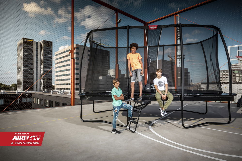 BERG Trampolin Regular ULTIM Elite Grey 500 + Sicherheitsnetz DLX XL inkl. Leiter BERG Trampolin Regular ULTIM Elite Grey 500 + Sicherheitsnetz DLX XL inkl. Leiter