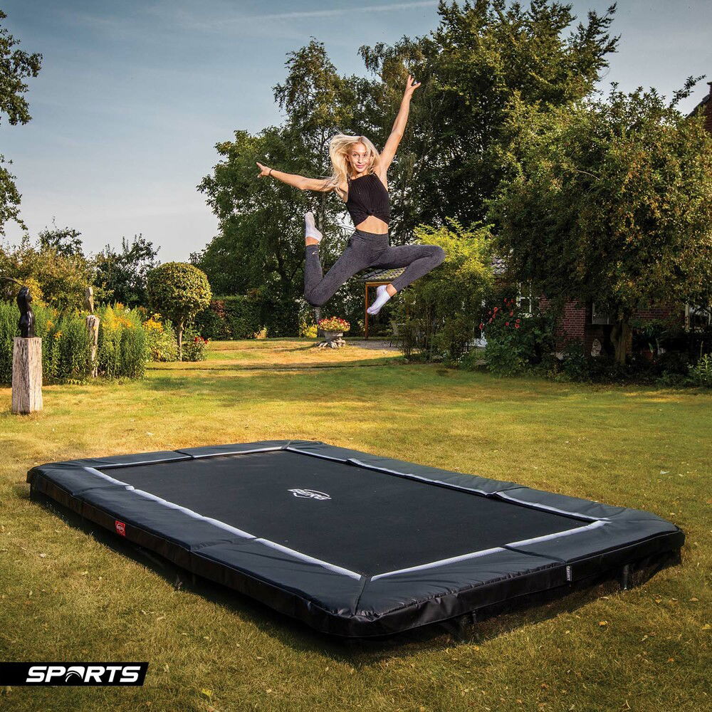 BERG Trampolin SPORTS InGround ULTIM Favorit Black 330 (NEU)