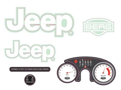 BERG Ersatzteil Sticker-Set Aufkleber Rally Jeep® Adventure BERG Ersatzteil Sticker-Set Aufkleber Rally Jeep® Adventure