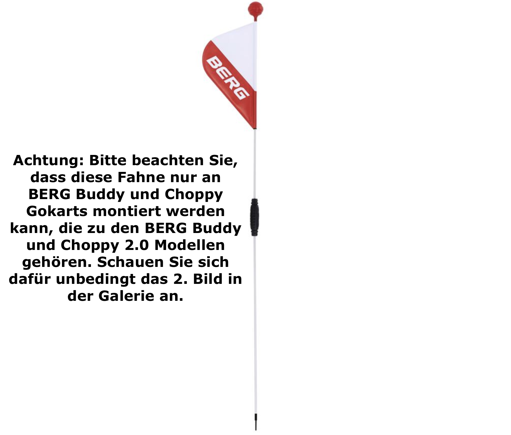 BERG Gokart Sicherheitsfahne L für Buddy/Choppy und Rally 2.0 Modelle ab Baujahr 2021 BERG Gokart Sicherheitsfahne L für Buddy/Choppy und Rally 2.0 Modelle ab Baujahr 2021
